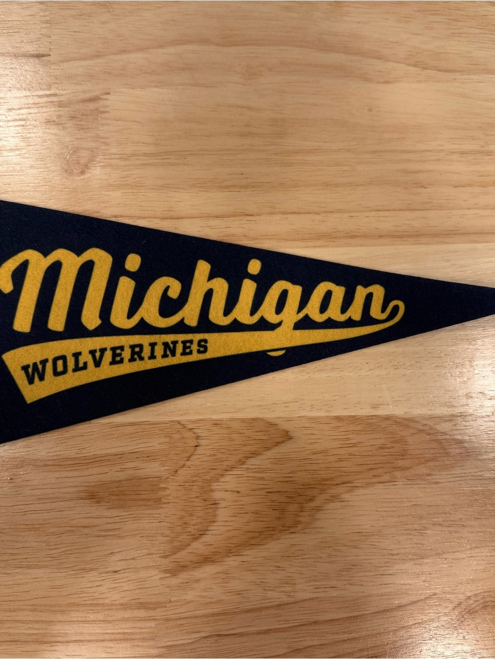 Michigan Wolverines Pennant - Navy and Maize